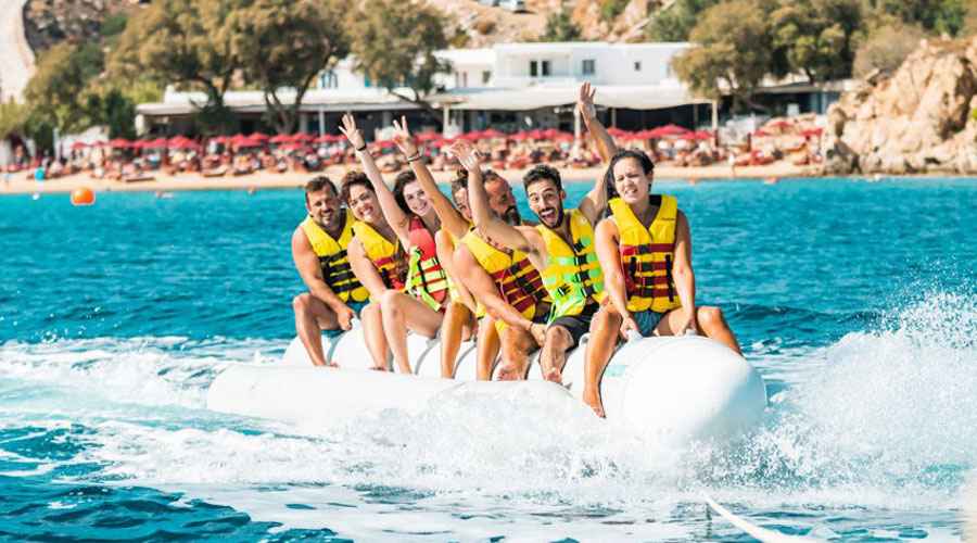 What water sports can I enjoy at Golden Beach in Greece