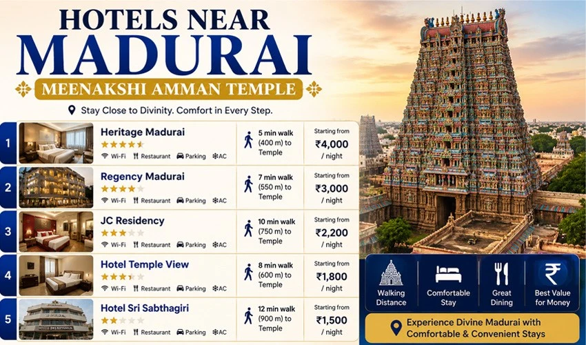Hotels Near Madurai Meenakshi Amman Temple