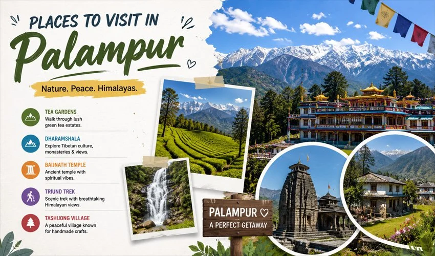 Places to Visit in Palampur, Himachal Pradesh