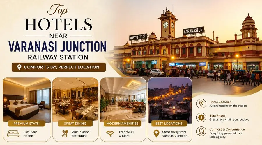 Top Hotels Near Varanasi Junction Railway Station