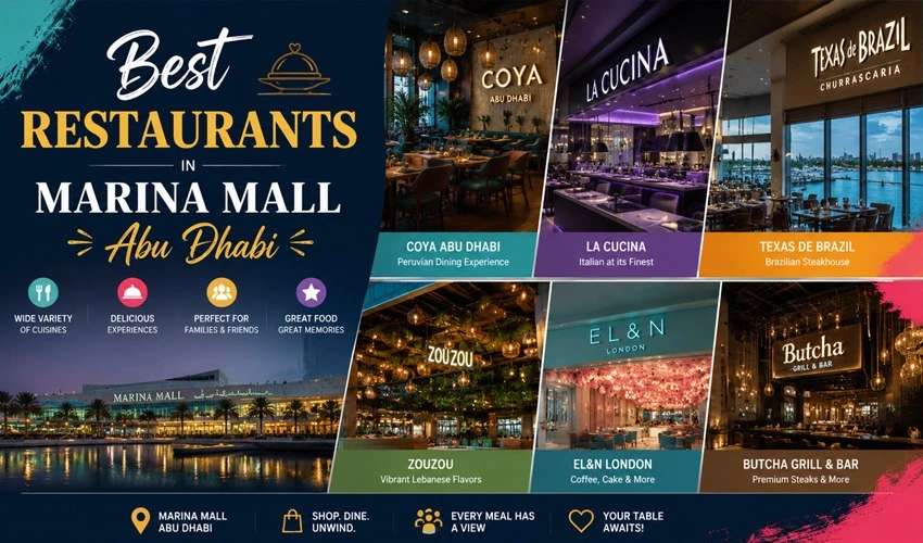 Best Restaurants in Marina Mall Abu Dhabi