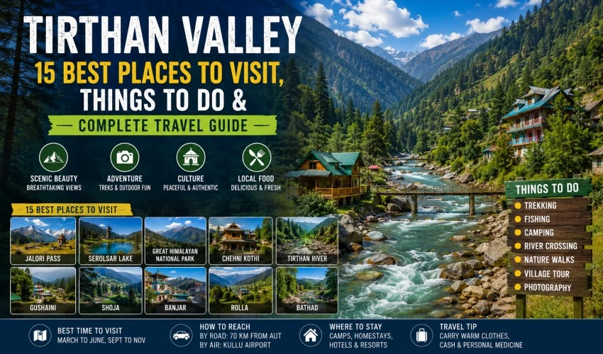 Tirthan Valley: 15 Best Places to Visit, Things to Do & Complete Travel Guide